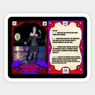 Black Kat the Vampirate Death/Watch Trading Card Sticker